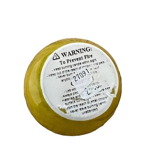 GLASBRUK SEA 8710004 Kosta Sweden Candy Tea Light Holder Yellow 4” With Box - Picture 7 of 9